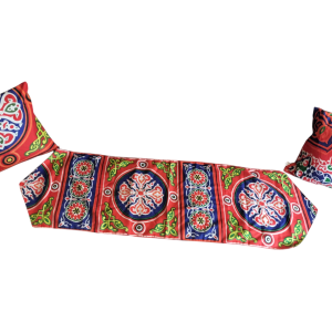 طقم رانر خيامية أحمر مبطن